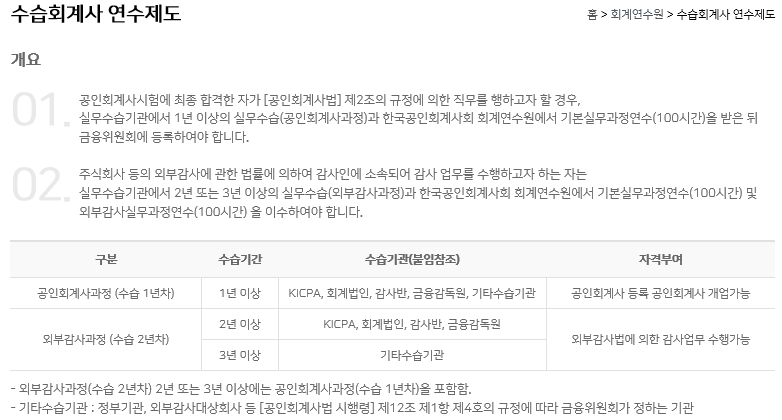 [공인회계사 수습 기간] 1+1 또는 1+2를 지나야 진짜 공인회계사